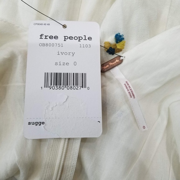 Free People Ivory White Margarita Romper - Picture 5 of 6